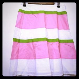 Pink & Green London Jean Chino Skirt 4- NWOT
